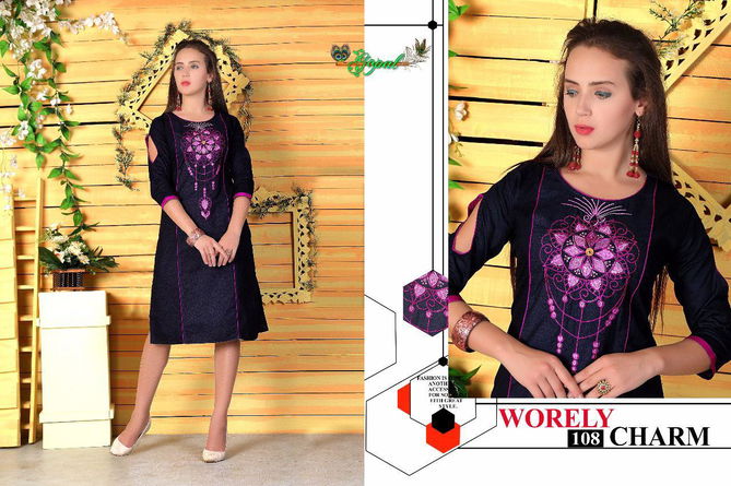 Gopal Fiona 1 Fancy Designer Casual Wear Embroidery Work Kurtis Collection
