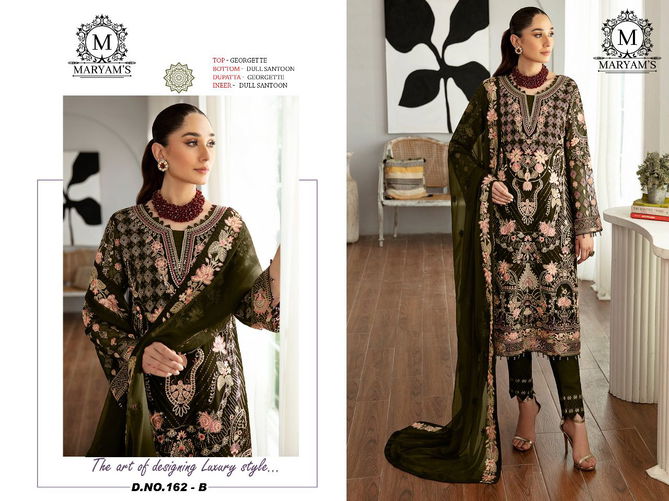 Maryams 162 A To D Georgette Pakistani Suits Suppliers In India