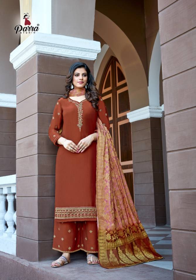 PARRA LIHAAZ Latest Heaavy Festive wear Fancy Designer Cinon With Embroidery Work And Hand Diamond Readymade Salwar Suit Collection