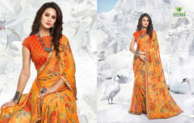 Sanskar Kohinoor Casual Daily Wear Printed Brasov Designer Saree Collection
