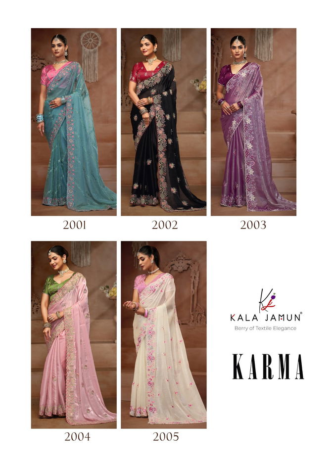 Karma By Kala Jamun Based Fancy Saree Suppliers In India