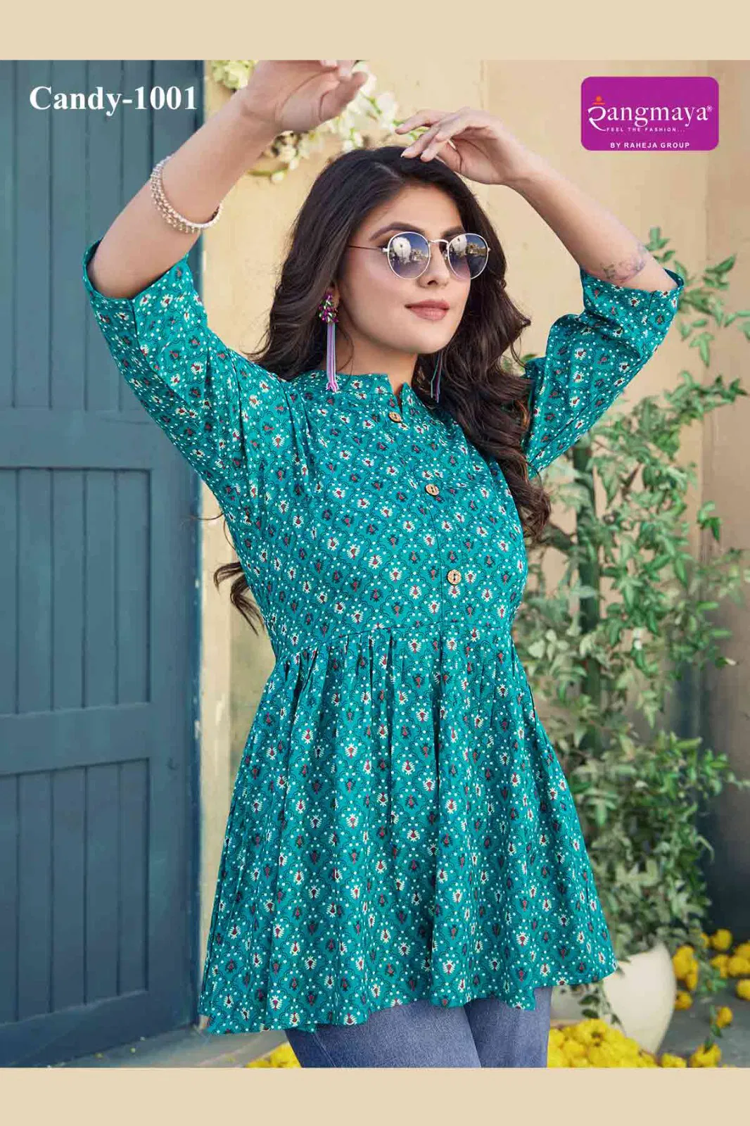 Candy 10 By Rangmaya Rayon Printed Wester Top Orders In India