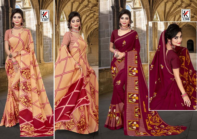 Halla Bol 102 Rennial Casual Daily Wear Renial Printed Saree Collection
