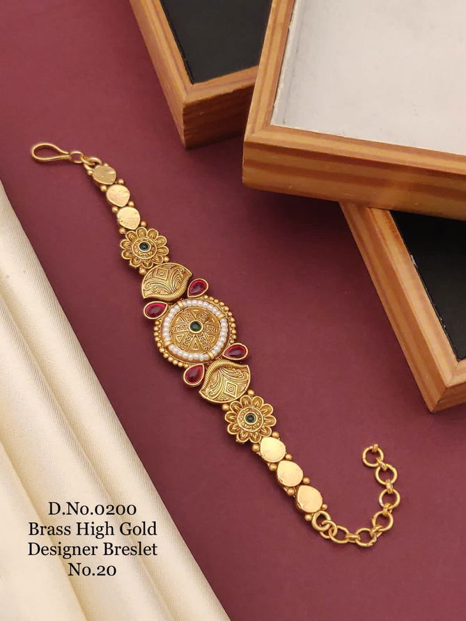 Designer Brass High Gold Breslet Catalog
