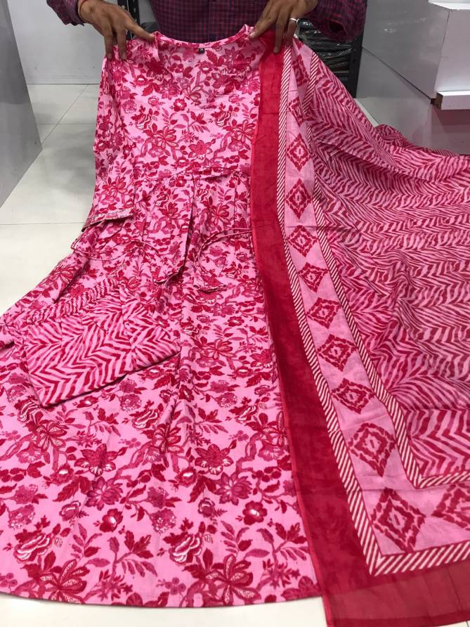 Vt Designer Kpd 9014 Alia Cut Cotton Printed Kurti With Bottom Dupatta Orders In India
