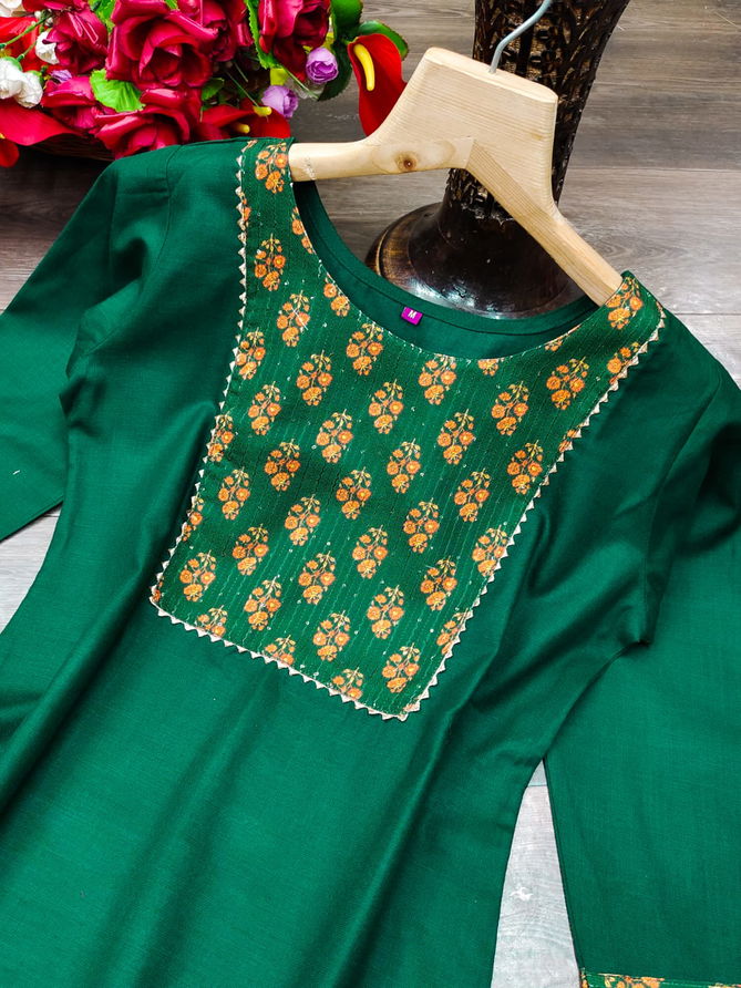 Gng 1114 Fancy Wear Cotton Latest Designer Kurti With Bottom Collection