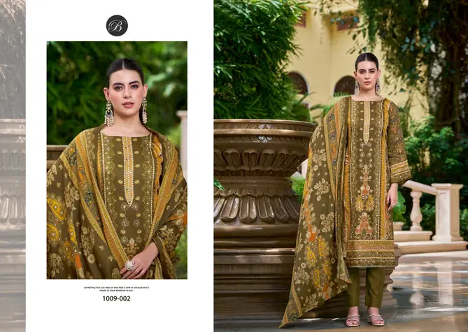 Sanjeeda By Belliza Jam Cotton Printed Dress Material Suppliers In India