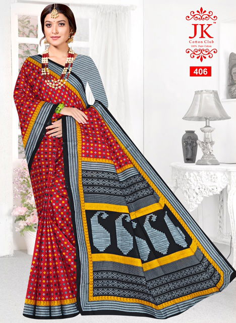 Jk Kangana 4 Cotton Printed Regular Wear Saree Collection
