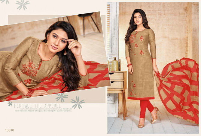 Shagun Autograph 13 New Collection Of New Design New Pattern Embroidered Neck Dress Material 