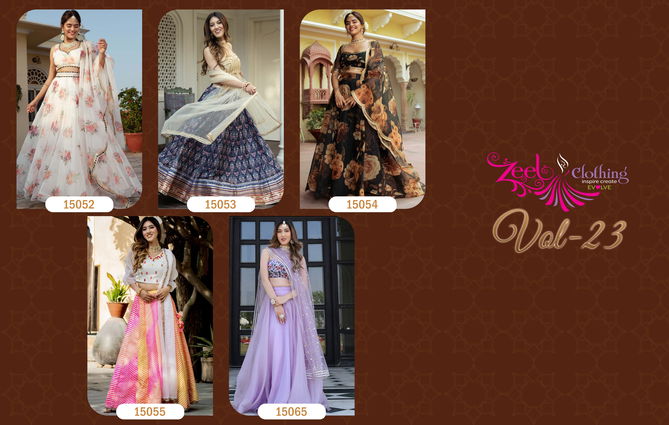 Vol 23 By Zeel Clothing Designer Printed Lehenga Choli Orders In India