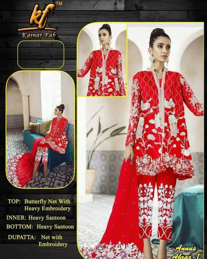Kainat Fab Exclusive Heavy Embroidery Work Designer Salwar Suits Collection
