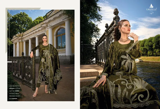 Moscow Story By Cinderella Viscose Velvet Designer Salwar Suit Surat Wholesale Market