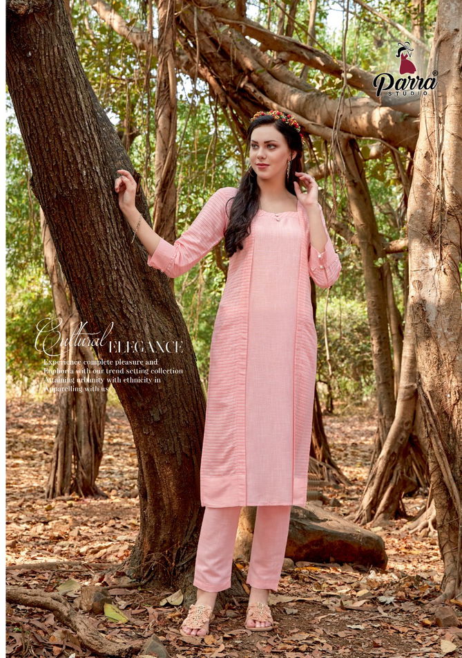 PARRA STUDIO EXPERIENCE FLUID FASHION Latest Designer Heavy Casual Wear Rayon Kurtis With Pent Collection