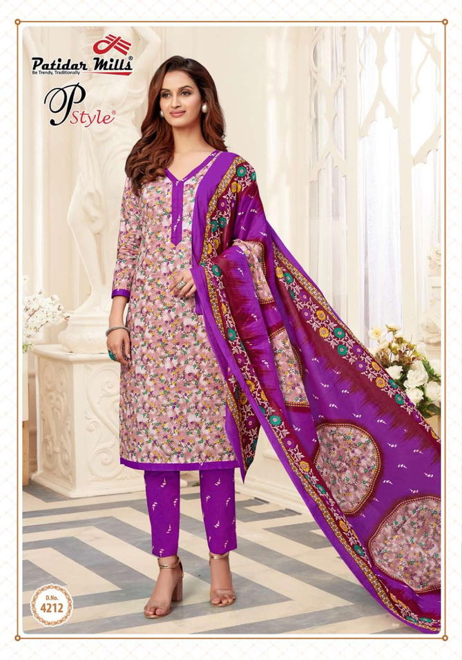 Patidar P Style 42 Latest fancy Designer Regular Wear Printed Cotton Collection