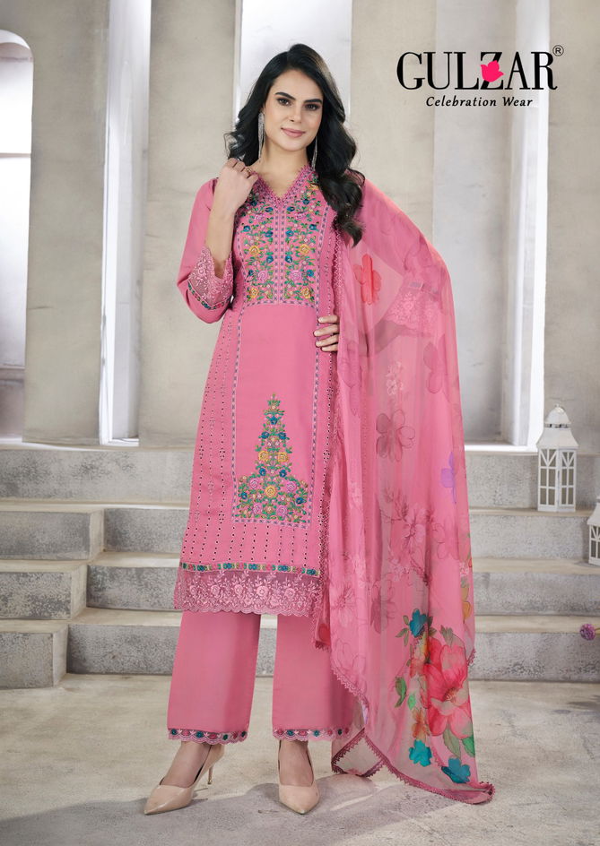 Zohra Gulzar Viscose Roman Silk Kurti Plazzo With Dupatta Wholesale Online