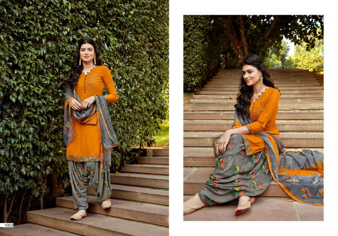 Sweety Pepsi 11 Casual Wear Designer Rayon slub with swaroski work Dress Material Collection
