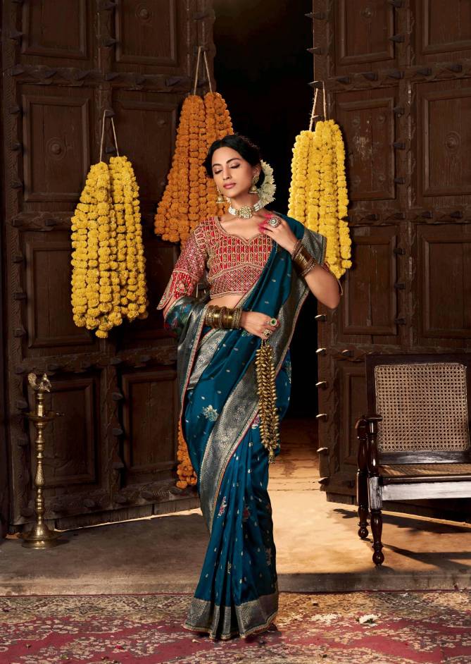 Kiki By Kira Silk Weaving Fancy Saree Exporters In India