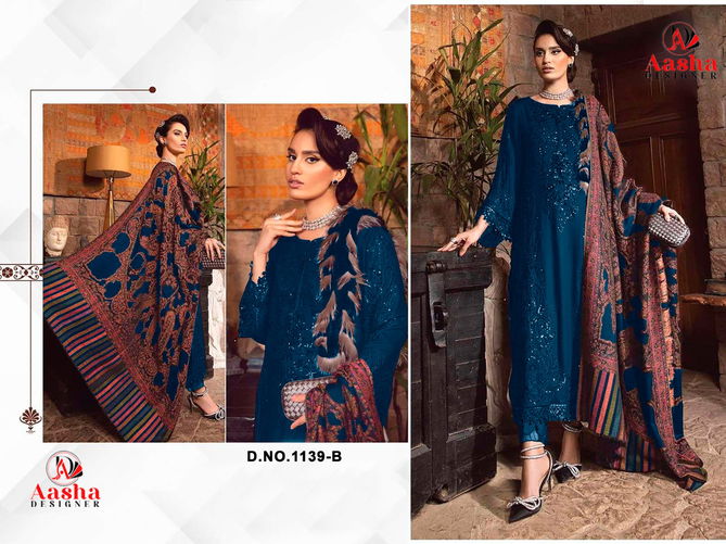 Aasha 1139 A To D Rayon Pakistani Suits Wholesale Market In Surat