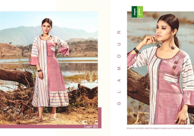 Hirwa Cloud 9 Latest Fancy Heavy Designer Festive Wear Kurtis Collection 