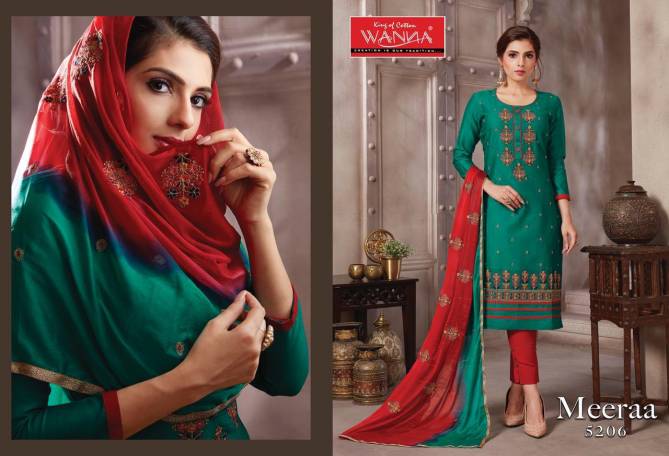 Wanna Meeraa Fancy Casual Wear Designer Jam Stain Dress Material Collection
