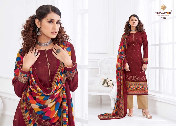 Suryajyoti Pakhee 1 Casual Daily Wear Cotton Designer Dress Material Collection