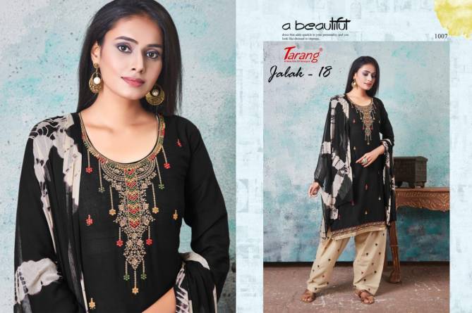 Tarang Jalak 18 Latest Designer Semi Lawn Cotton Dress Material With Nazneen Dupatta