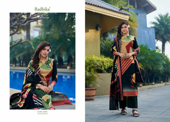 Azara Radhika Fancy Casual Wear Zara Jam Cotton Printed Designer Dress Material Collection