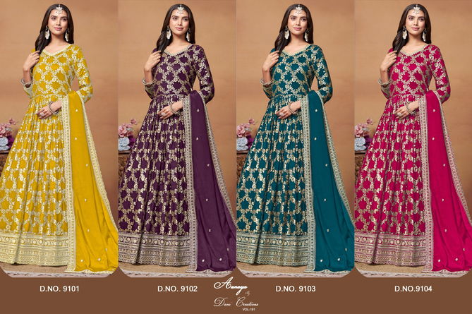 Aanaya Vol 191 By Twisha Dola Jacquard Salwar Suit Surat Wholesale Market