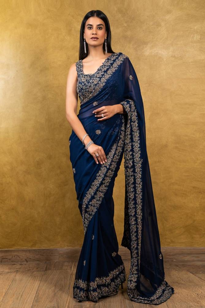 Pooja 254 Stylish Designer Party Wear Rangoli Silk Heavy Saree Collection