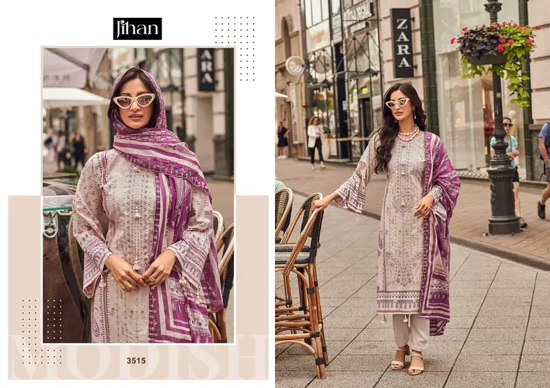 Bin Saeed Lawn Collection Vol 14 By Jihan Pakistani Salwar Suits Wholesale In India