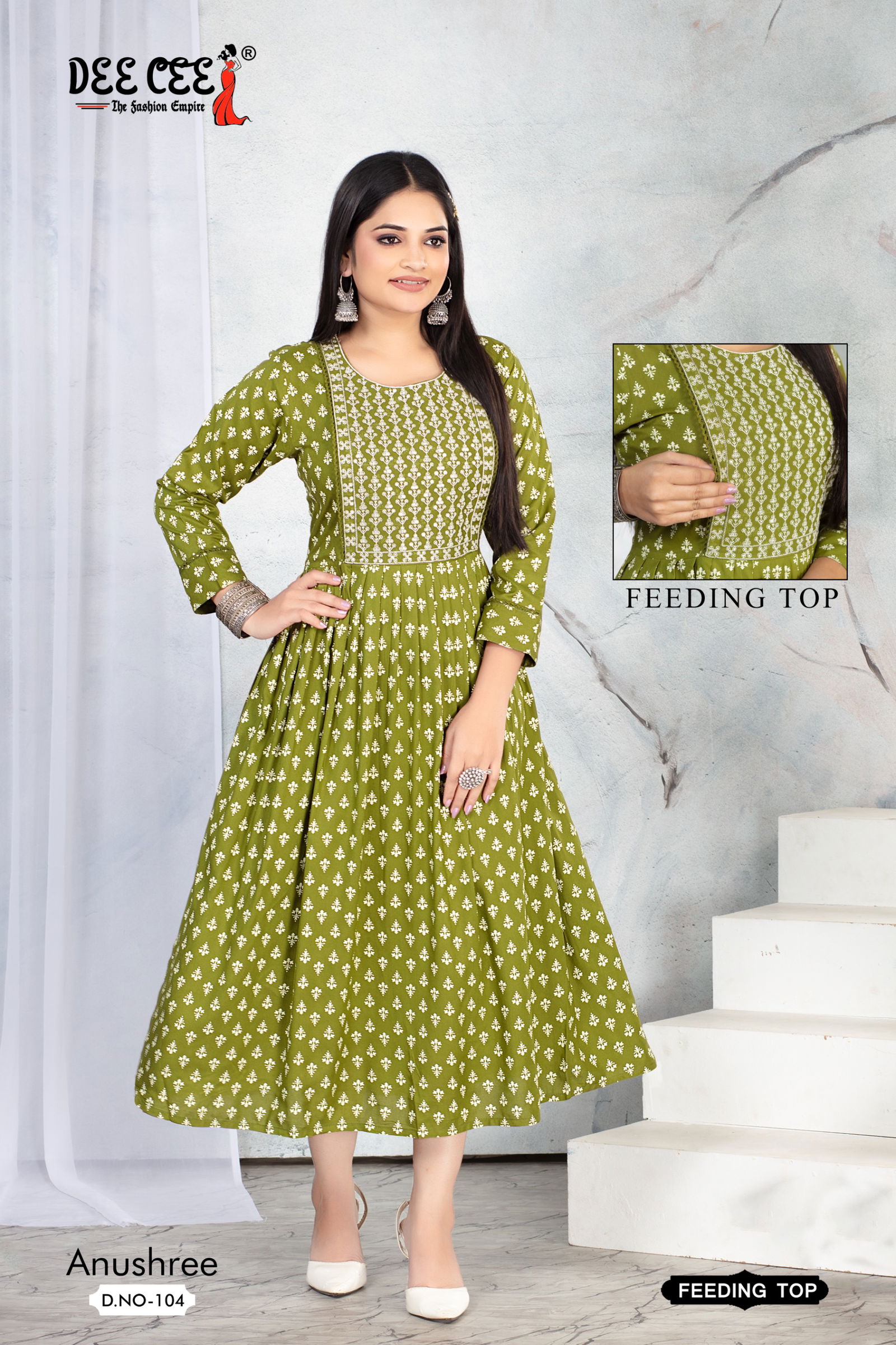 Anushree By Deecee Rayon Printed Feeding Kurtis Wholesale Online