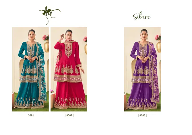 Sitare By Radha Trendz Chinon Readymade Suits Wholesale In India