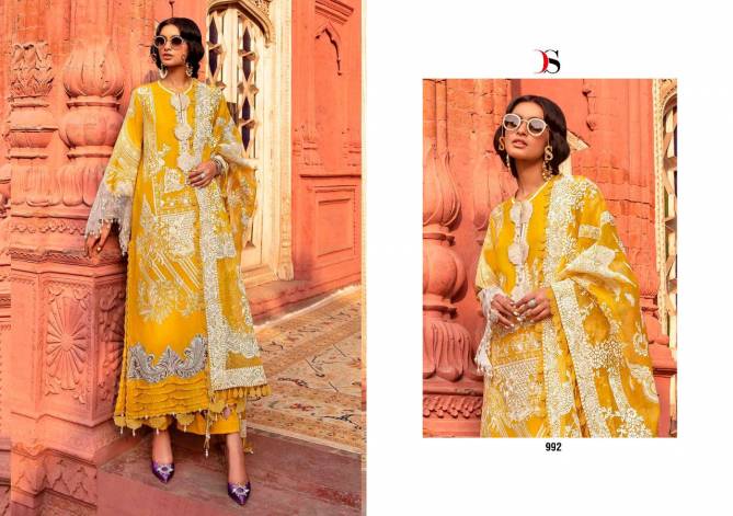 DEEPSY Sana Safinaz lawn 21-2 Latest Fancy Designer Pure Cotton Print With Embroidery Salwar Suit Collection
