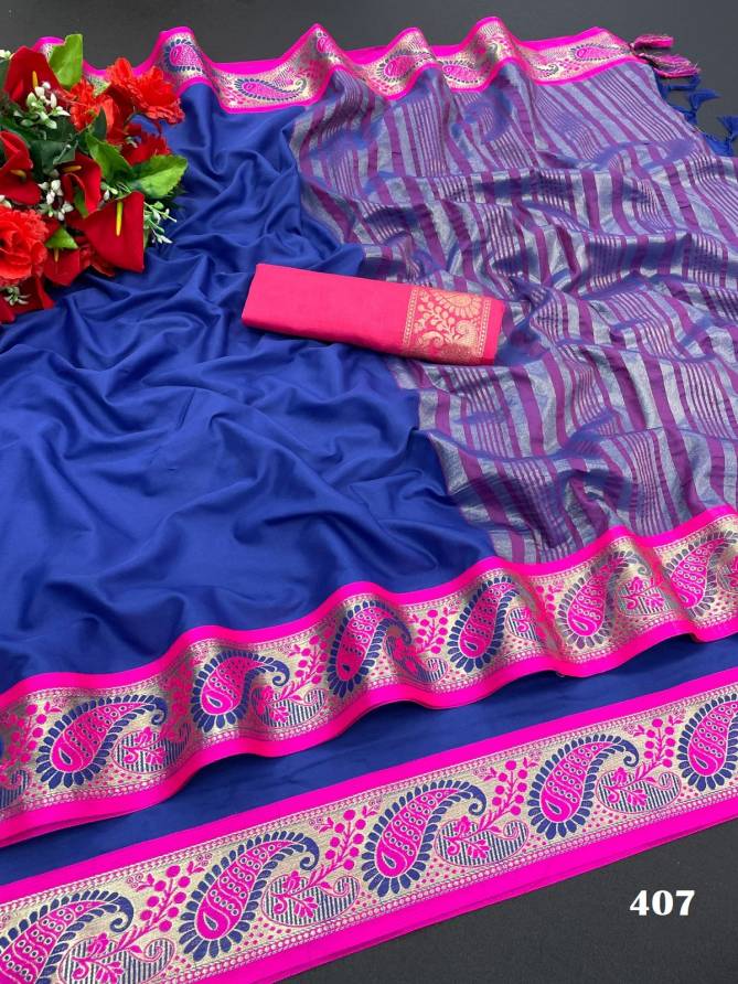 M AV 401 TO 408 Series Aura cotton Silk Wear Sarees Wholesale Online
