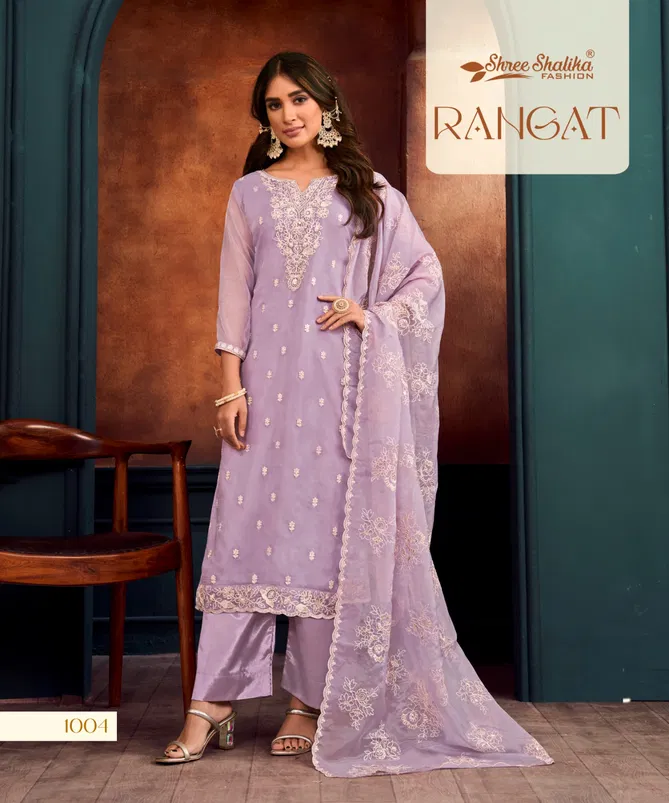 Rangat By Shree Shalika Organza Designer Salwar Kameez Wholesale Price