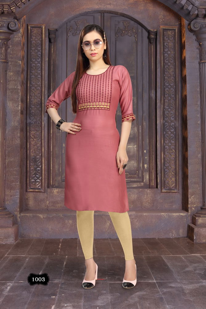 Ft Ice Cream Latest Fancy Designer Casual Wear Straight Cut Rayon Designer Kurtis Collection
