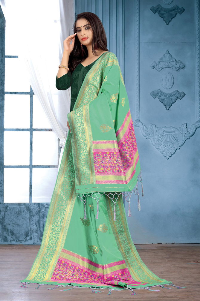 Sangam Silk Banarasi Dupatta 2 Collection Fabric And Beautiful Design Border
