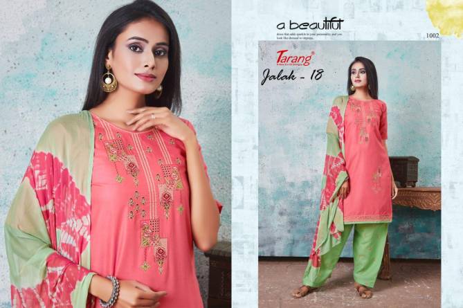 Tarang Jalak 18 Latest Designer Semi Lawn Cotton Dress Material With Nazneen Dupatta