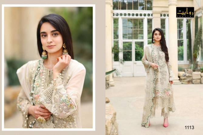 Rawayat Emaan Adeel 5 Fancy Festive Wear Heavy Georgette With Embroidery Pakistani Salwar Kameez Collection