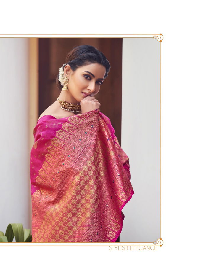 SHAKUNT NIDISHA Fancy Heavy Cotton Weaving Designer Saree Collection