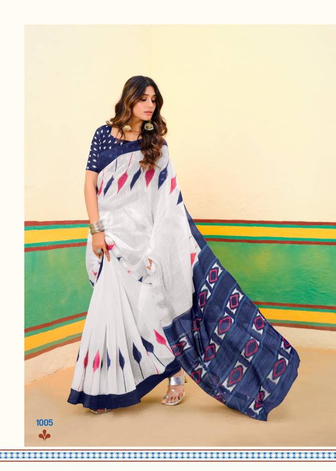 Barkha Plus 2 By Sr Mul Mul Cotton Printed Saree Exporters In India