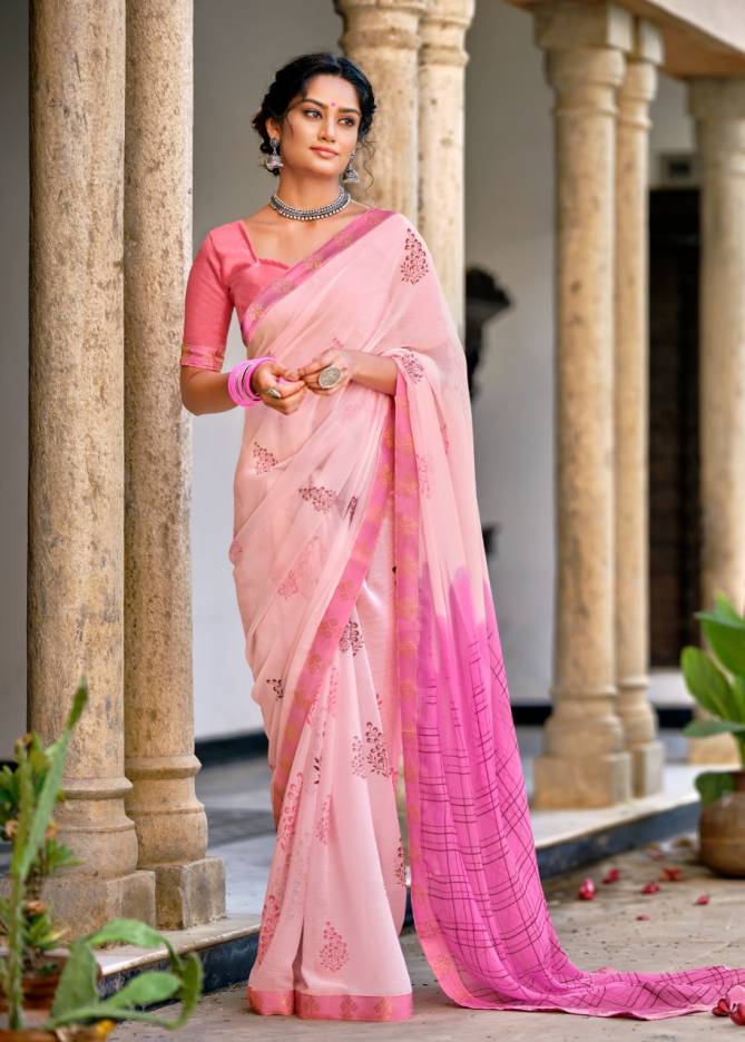 Kashvi Antara Chiffon Ethnic Wear Fancy Printed Designer Saree Collection
