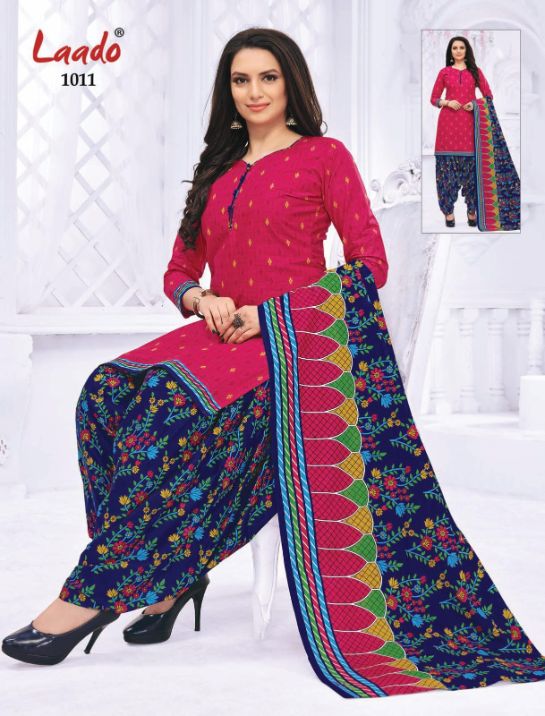 Laado Priti Patiyala 10 Casual Daily Wear Cotton Printed Dress Material Collection