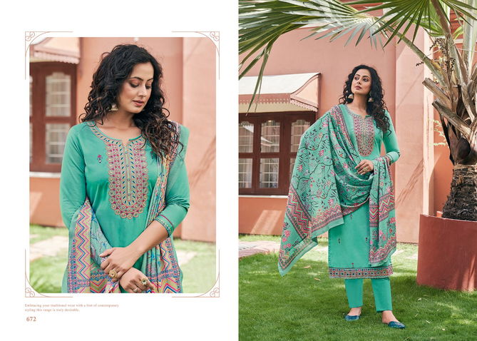 Triple Aaa Kamlee Latest Fancy Designer Casual Wear Jam Silk Festive Wear Dress Material Collection
