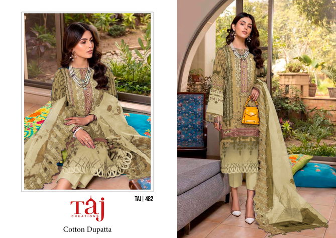 Taj 480 And 481 Cotton Pakistani Suits Wholesale Clothing Distributors In India
