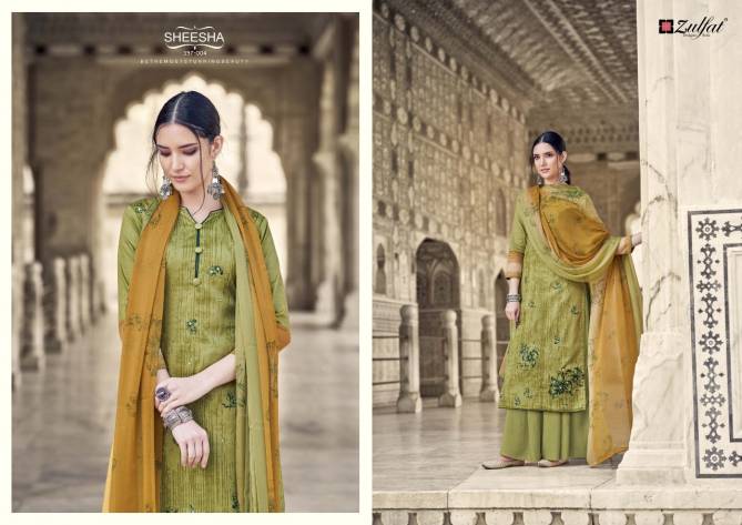Zulfat Sheesha Casual Wear Jam Cotton Printed Dress Material Collection