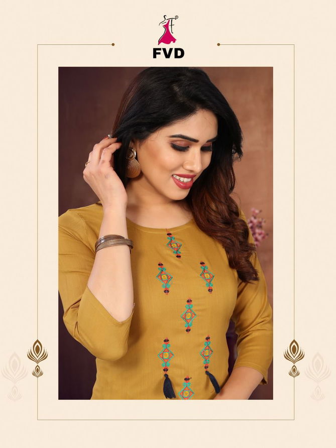 Kites 2 Fancy Ethnic Wear Rayon Kurti With Bottom Collection