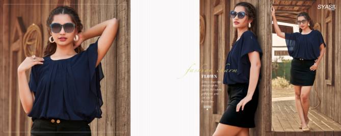 Syasii Summer Beauty Fancy Elegant Latest fancy Heavy Western Ladies Top Collection