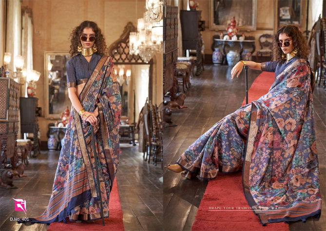 Emporia By Sasural Printed Designer Saree Suppliers In India