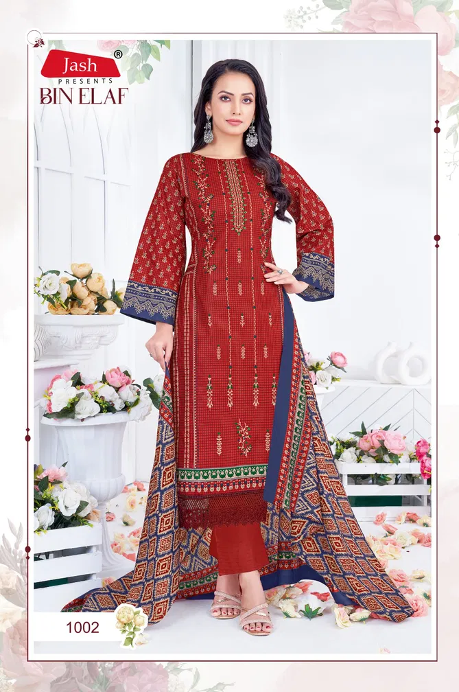 Bin Elaf Vol 1 By Jash Cotton Dress Material Exporters In India